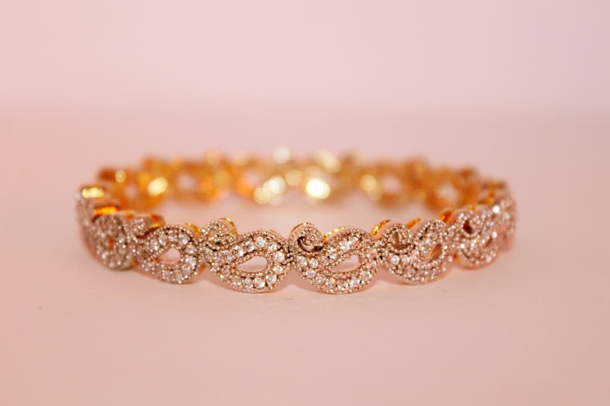 Red gemstone jewellery close-up